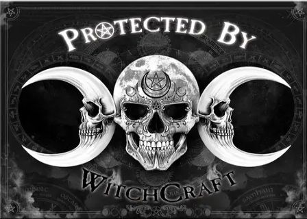 Protected by Witchcraft Tin Sign