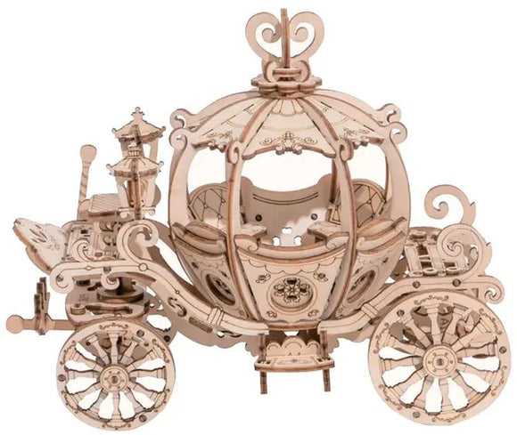 Pumpkin Carriage 3-D Wood Puzzle Kit