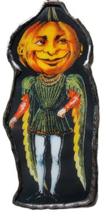 The Pumpkin of Pomp Glass Ornament