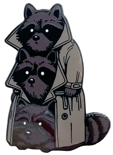 3 Raccoons in a Trench Coat