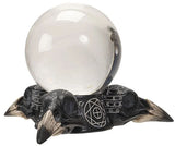 Crystal Ball on Raven Skull Stand