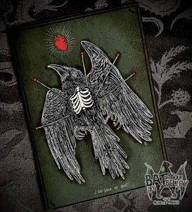Raven and Anatomical Heart 8x10 Art Print