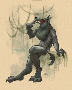 Rougarou Pinup 8x10" Art Print