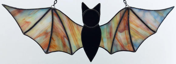 Stained Glass Bat Suncatcher - Watercolor