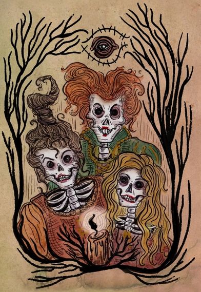 Sanderson Sisters 8x10 Art Print