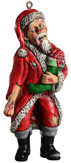 Santa Zombie Ornament