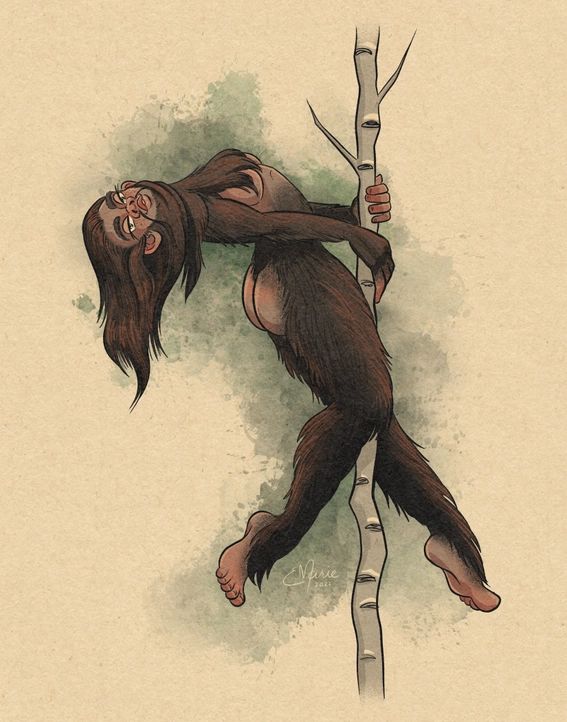 Sasquatch Pinup 8x10