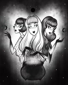 Three Witches 8x10 Signed Art Print