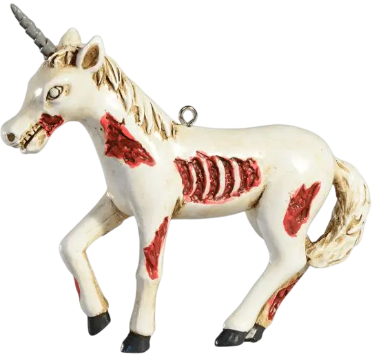 Undead Unicorn Ornament
