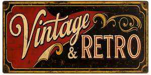 Vintage & Retro Reproduction Metal Sign 16x8