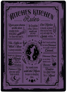Witches Kitchen Rules Sign 8x10"