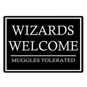 Wizards Welcome 8x10" Metal Sign