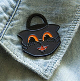 Vintage Black Cat Halloween Basket