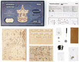 Romantic Carousel Wood Music Box Kit