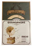 Vintage Gramophone 3-D Wood Puzzle Kit
