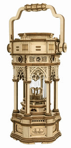 Victorian Lantern Lighted Wood Music Box Kit