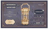 Victorian Lantern Lighted Wood Music Box Kit