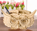 Owl Storage Box 3-D Wood Puzzle Kit